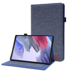 Custodia per tablet in pelle PU con tessuto a vibrazione orizzontale con slot per schede e supporto, For Galaxy Tab A8 10.5 2021, For Samsung Galaxy Tab A8 10.5 2021