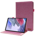 Custodia per tablet in pelle PU con tessuto a vibrazione orizzontale con slot per schede e supporto, For Galaxy Tab A8 10.5 2021, For Samsung Galaxy Tab A8 10.5 2021