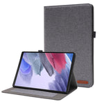 Custodia per tablet in pelle PU con tessuto a vibrazione orizzontale con slot per schede e supporto, For Galaxy Tab A8 10.5 2021, For Samsung Galaxy Tab A8 10.5 2021