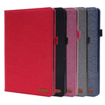 Custodia per tablet in pelle PU con tessuto a vibrazione orizzontale con slot per schede e supporto, For Galaxy Tab A8 10.5 2021, For Samsung Galaxy Tab A8 10.5 2021