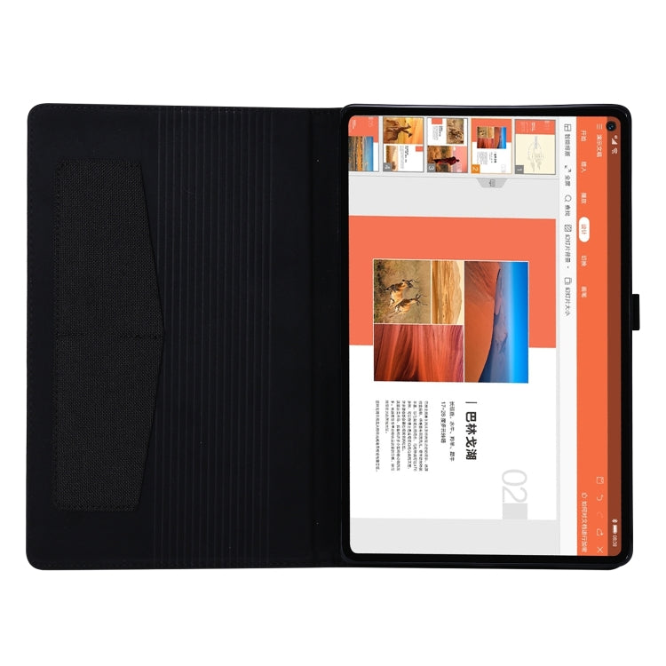 Custodia per tablet in pelle PU con tessuto a vibrazione orizzontale con slot per schede e supporto, For OPPO Realme Pad