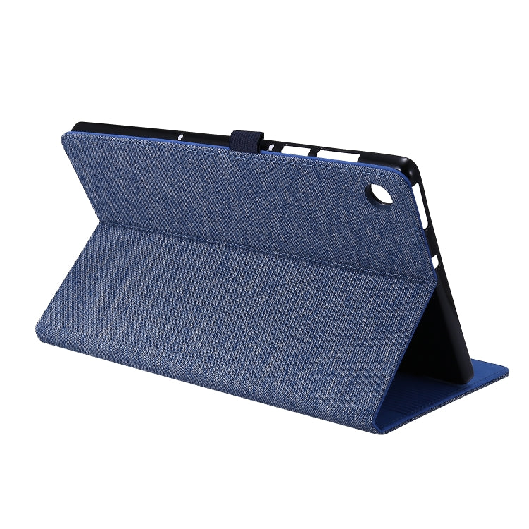Custodia per tablet in pelle PU con tessuto a vibrazione orizzontale con slot per schede e supporto, For OPPO Realme Pad