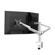 Supporto per monitor da tavolo con display da tavolo in alluminio a doppio braccio OA-4S, OA-4S