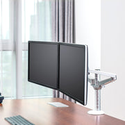 Supporto per monitor da tavolo con display da tavolo in alluminio a doppio braccio OA-4S, OA-4S
