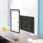 Supporto per monitor da tavolo con display da tavolo in alluminio a doppio braccio OA-4S, OA-4S
