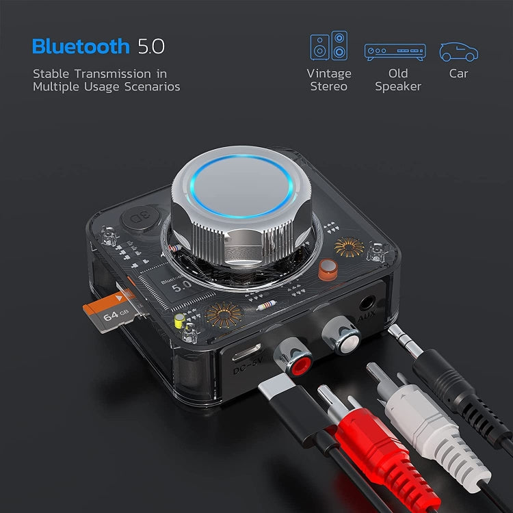 Ricevitore Bluetooth 5.0 C39 convertitore audio wireless RCA a 3