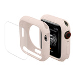 ENKAY Hat-Prince Custodia Protettiva per Orologio in TPU + Pellicola Protettiva per Schermo in PET a Copertura Totale per Apple Watch Series 7 41mm