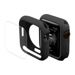 ENKAY Hat-Prince Custodia Protettiva per Orologio in TPU + Pellicola Protettiva per Schermo in PET a Copertura Totale per Apple Watch Series 7 45mm