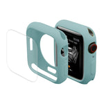 ENKAY Hat-Prince Custodia Protettiva per Orologio in TPU + Pellicola Protettiva per Schermo in PET a Copertura Totale per Apple Watch Series 7 45mm