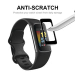 Per Fitbit Charge 5 ENKAY Hat-Prince 3D Curved Edge Full Coverage Soft PC Edge + PMMA HD Screen Protector Film, 1 PC, 2 PCS, 5 PCS, 10 PCS