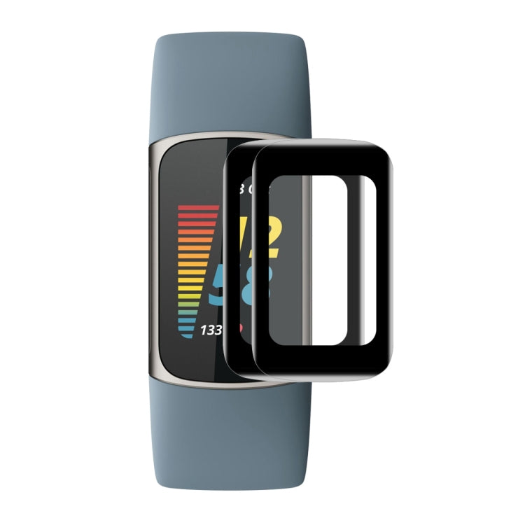 Per Fitbit Charge 5 ENKAY Hat-Prince 3D Curved Edge Full Coverage Soft PC Edge + PMMA HD Screen Protector Film, 1 PC, 2 PCS, 5 PCS, 10 PCS
