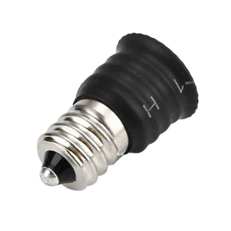 Adattatore per lampada a LED con cambio presa da 10 pezzi da E12 a E14, Black, White
