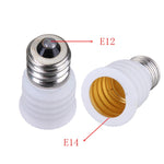 Adattatore per lampada a LED con cambio presa da 10 pezzi da E12 a E14, Black, White