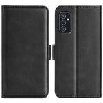 Per Samsung Galaxy M52 5G Custodia in pelle a vibrazione orizzontale con fibbia magnetica a doppio lato con supporto e slot per carte e portafoglio, For Samsung Galaxy M52 5G