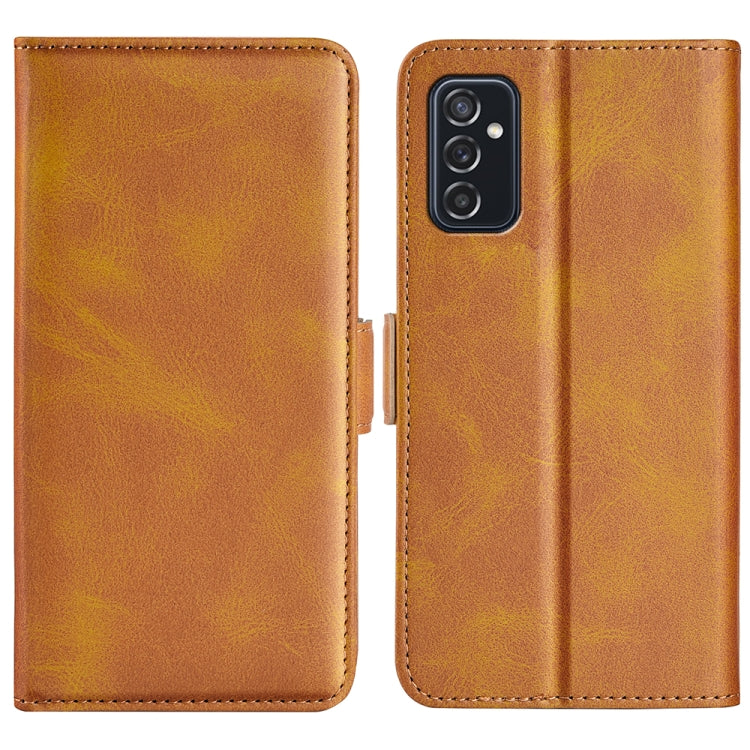 Per Samsung Galaxy M52 5G Custodia in pelle a vibrazione orizzontale con fibbia magnetica a doppio lato con supporto e slot per carte e portafoglio, For Samsung Galaxy M52 5G