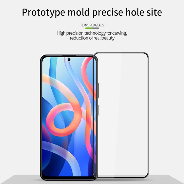 PINWUYO 9H Pellicola in vetro temperato a schermo intero curvo 3D antideflagrante, For Xiaomi Redmi Note 11, For Xiaomi Redmi Note 11 Pro