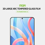 Pellicola in vetro temperato con schermo curvo antideflagrante MOFI 9H 3D, For Xiaomi Redmi Note 11, For Xiaomi Redmi Note 11 Pro
