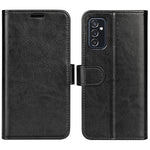 Per Samsung Galaxy M52 5G R64 Texture Custodia protettiva a vibrazione orizzontale singola con supporto e slot per schede e portafoglio e cornice per foto, For Samsung Galaxy M52 5G