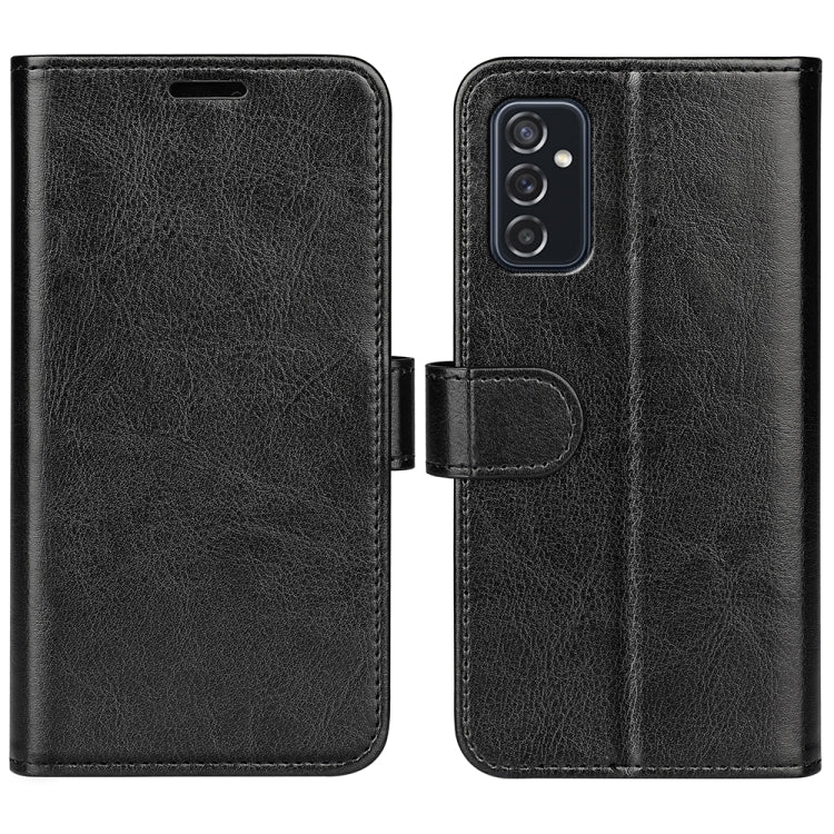Per Samsung Galaxy M52 5G R64 Texture Custodia protettiva a vibrazione orizzontale singola con supporto e slot per schede e portafoglio e cornice per foto, For Samsung Galaxy M52 5G