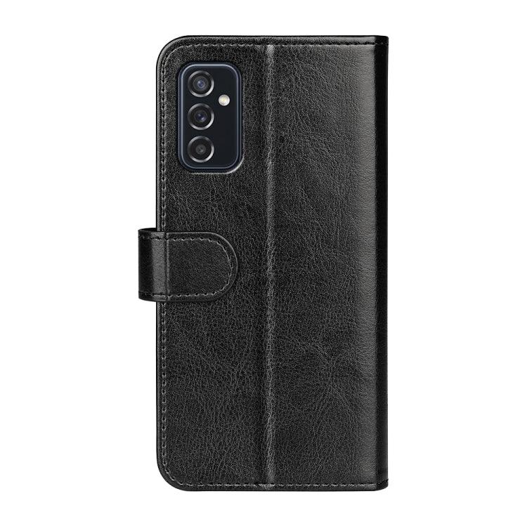 Per Samsung Galaxy M52 5G R64 Texture Custodia protettiva a vibrazione orizzontale singola con supporto e slot per schede e portafoglio e cornice per foto, For Samsung Galaxy M52 5G