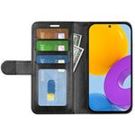 Per Samsung Galaxy M52 5G R64 Texture Custodia protettiva a vibrazione orizzontale singola con supporto e slot per schede e portafoglio e cornice per foto, For Samsung Galaxy M52 5G