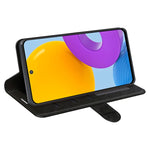 Per Samsung Galaxy M52 5G R64 Texture Custodia protettiva a vibrazione orizzontale singola con supporto e slot per schede e portafoglio e cornice per foto, For Samsung Galaxy M52 5G