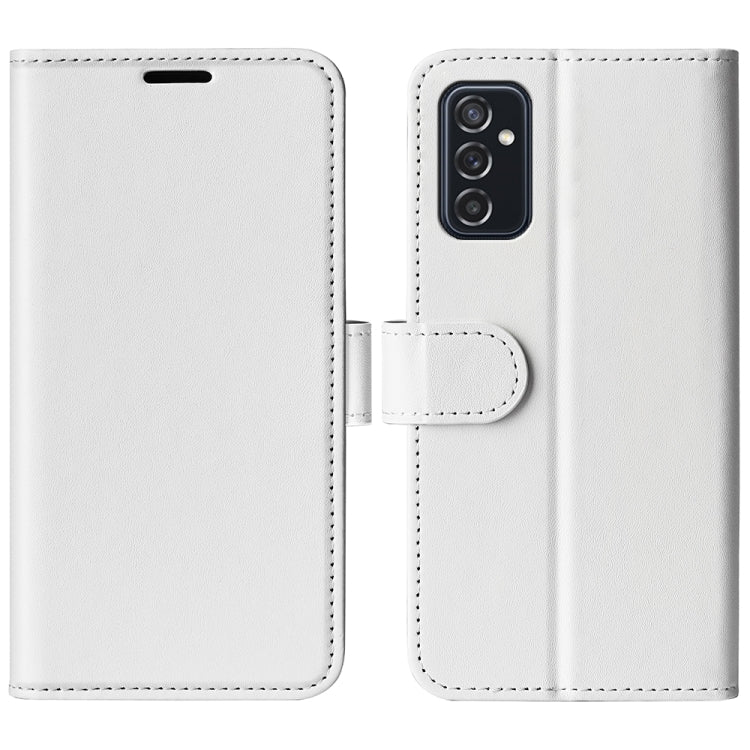 Per Samsung Galaxy M52 5G R64 Texture Custodia protettiva a vibrazione orizzontale singola con supporto e slot per schede e portafoglio e cornice per foto, For Samsung Galaxy M52 5G