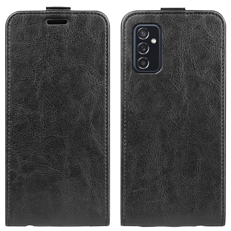 Per Samsung Galaxy M52 5G R64 Texture Custodia protettiva in pelle a vibrazione verticale singola con slot per schede e cornice per foto, For Galaxy M52 5G