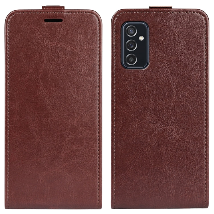 Per Samsung Galaxy M52 5G R64 Texture Custodia protettiva in pelle a vibrazione verticale singola con slot per schede e cornice per foto, For Galaxy M52 5G