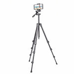 Supporto per treppiede in alluminio YUNTENG VCT-618 con testa di smorzamento, VCT-618