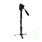 Monopiede con montaggio su treppiede YUNTENG VCT-288 con testa di trascinamento fluida, VCT-288