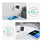 PD25W USB-C / Type-C + QC3.0 Caricatore rapido USB a doppia porta, spina UK, UK Plug
