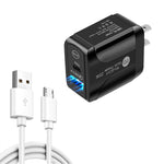 Caricabatterie rapido USB-C PD 25W + QC3.0 doppia porta con cavo