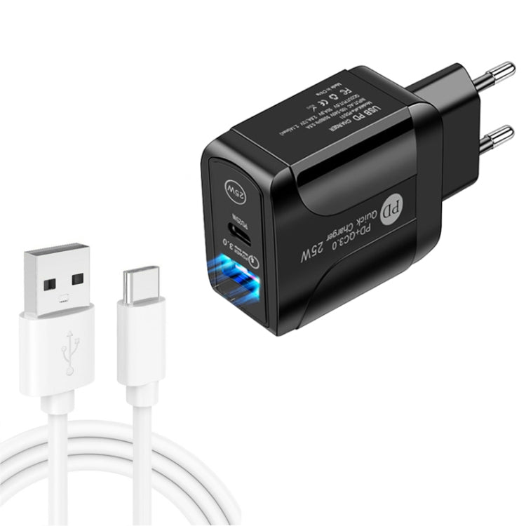 Caricabatterie rapido PD25W USB-C con cavo Type-C
