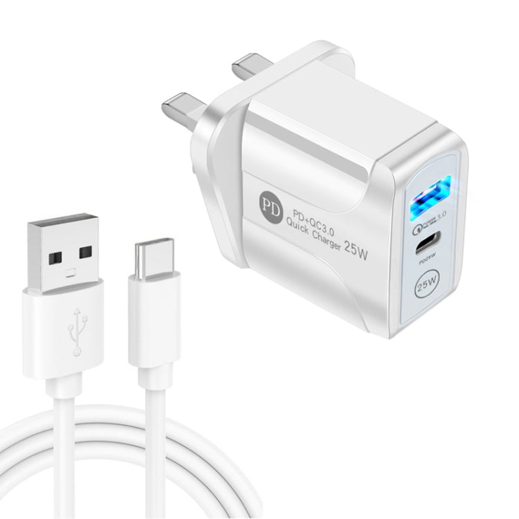 Caricabatterie rapido PD25W USB-C con cavo Type-C