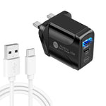 Caricabatterie rapido PD25W USB-C con cavo Type-C