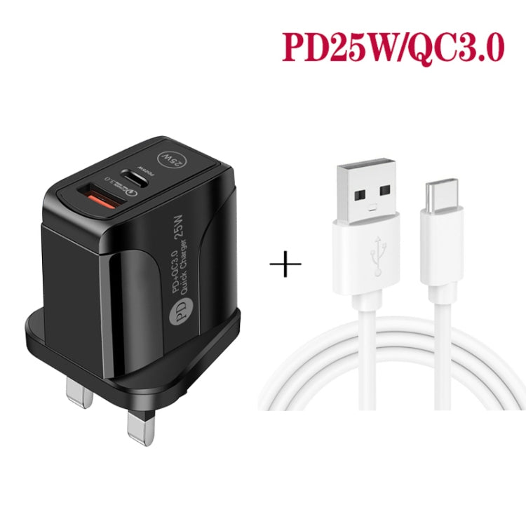 Caricabatterie rapido PD25W USB-C con cavo Type-C