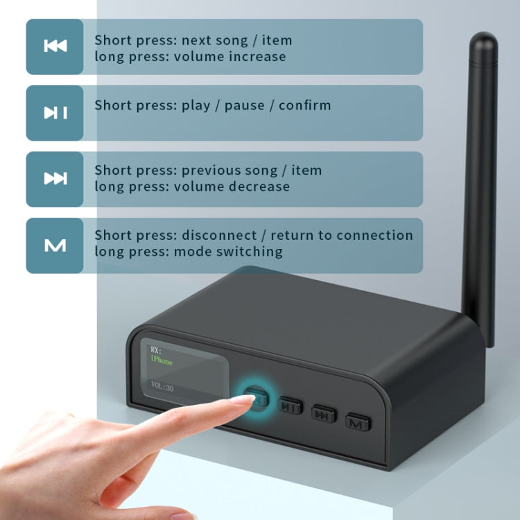Ricevitore e trasmettitore audio Bluetooth 5.1 BT07