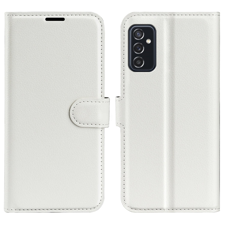 Per Samsung Galaxy M52 5G Litchi Texture Custodia protettiva a vibrazione orizzontale con supporto e slot per schede e portafoglio, For Samsung Galaxy M52 5G