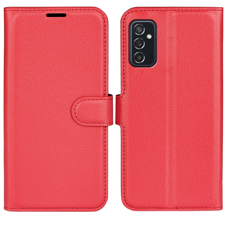 Per Samsung Galaxy M52 5G Litchi Texture Custodia protettiva a vibrazione orizzontale con supporto e slot per schede e portafoglio, For Samsung Galaxy M52 5G