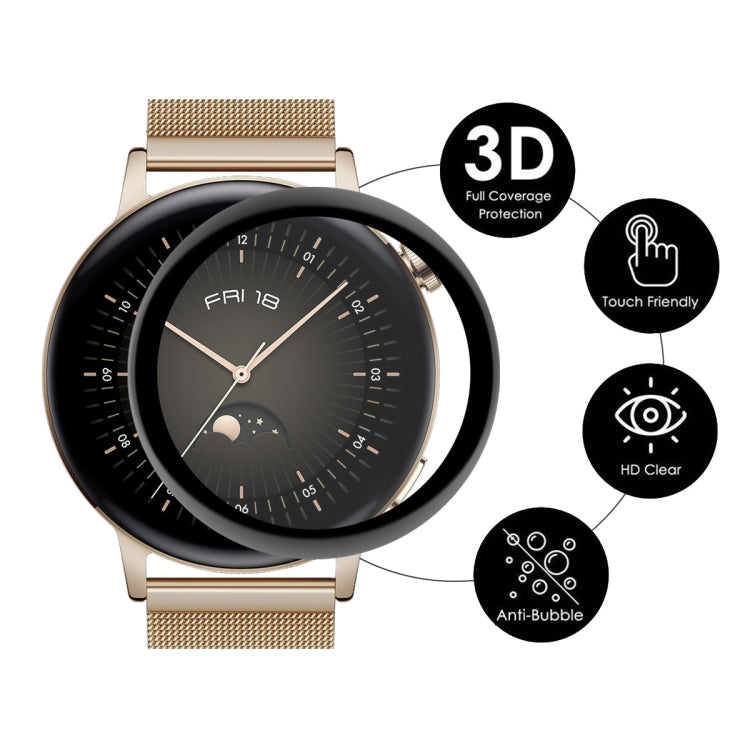 Per Huawei Watch GT 3 42mm ENKAY Hat-Prince Full Coverage 3D Curved Soft PC Edge + PMMA HD Screen Protector Film, 1 PC, 2 PCS, 5 PCS, 10 PCS