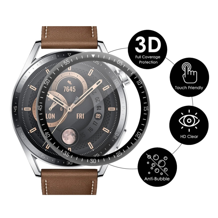 Per Huawei Watch GT 3 46mm ENKAY Hat-Prince Full Coverage 3D Curved Soft PC Edge + Pellicola proteggi schermo PMMA HD, 1 PC, 2 PCS, 5 PCS, 10 PCS
