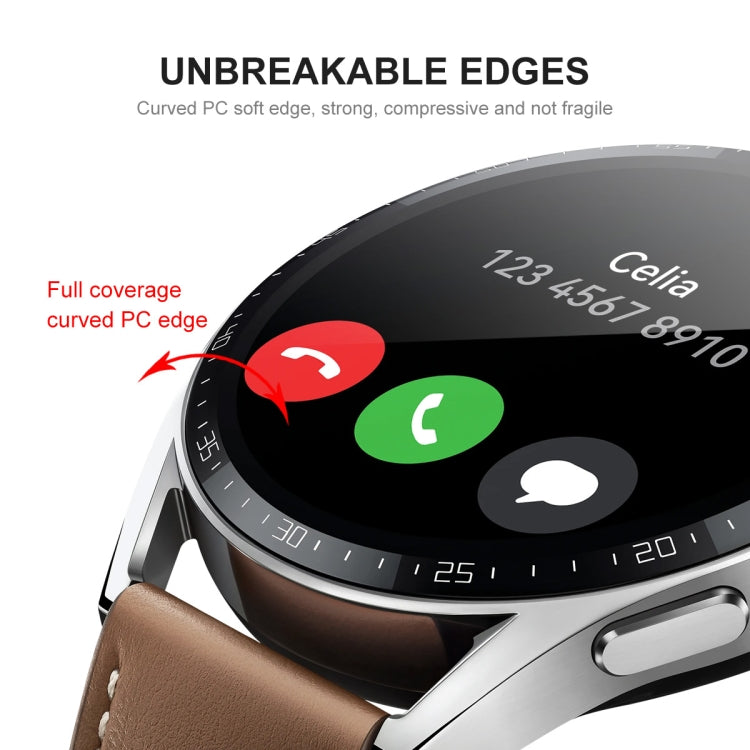 Per Huawei Watch GT 3 46mm ENKAY Hat-Prince Full Coverage 3D Curved Soft PC Edge + Pellicola proteggi schermo PMMA HD, 1 PC, 2 PCS, 5 PCS, 10 PCS