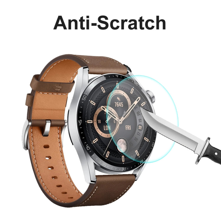 Per Huawei Watch GT 3 46mm ENKAY Hat-Prince 0.2mm 9H 2.15D Pellicola protettiva per schermo in vetro temperato con bordo curvo, 1 PC, 2 PCS, 5 PCS, 10 PCS