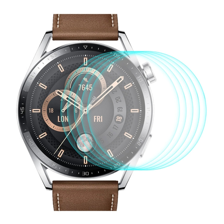 Per Huawei Watch GT 3 46mm ENKAY Hat-Prince 0.2mm 9H 2.15D Pellicola protettiva per schermo in vetro temperato con bordo curvo, 1 PC, 2 PCS, 5 PCS, 10 PCS