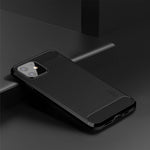 Custodia morbida in TPU in fibra di carbonio spazzolata serie MOF Gentleness, For iPhone 12 mini, For iPhone 12 / 12 Pro, For iPhone 12 Pro Max, For iPhone?12 / 12 Pro