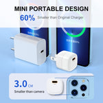 Caricabatterie rapido USB-C 20W con spina americana