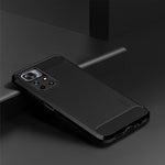 Custodia morbida per telefono in TPU in fibra di carbonio spazzolata serie MOFI Gentleness, For Xiaomi Redmi Note11 / Poco M4 Pro 5G, For Xiaomi Redmi Note11 Pro / Note 11 Pro+, For Xiaomi Redmi 10 / 10 Prime, For Xiaomi Mi 11T / 11T Pro