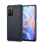 Custodia morbida per telefono in TPU in fibra di carbonio spazzolata serie MOFI Gentleness, For Xiaomi Redmi Note11 / Poco M4 Pro 5G, For Xiaomi Redmi Note11 Pro / Note 11 Pro+, For Xiaomi Redmi 10 / 10 Prime, For Xiaomi Mi 11T / 11T Pro