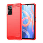 Custodia morbida per telefono in TPU in fibra di carbonio spazzolata serie MOFI Gentleness, For Xiaomi Redmi Note11 / Poco M4 Pro 5G, For Xiaomi Redmi Note11 Pro / Note 11 Pro+, For Xiaomi Redmi 10 / 10 Prime, For Xiaomi Mi 11T / 11T Pro